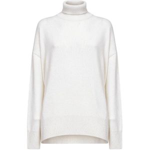 Brunello Cucinelli, Dames, Truien, Wit, Maat: XL Zijde,