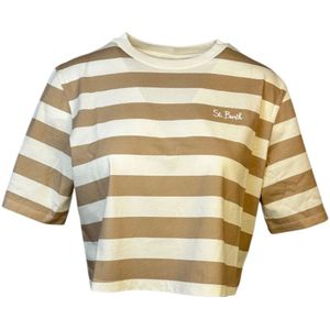 MC2 Saint Barth, Dames, Tops, Beige, Maat: S