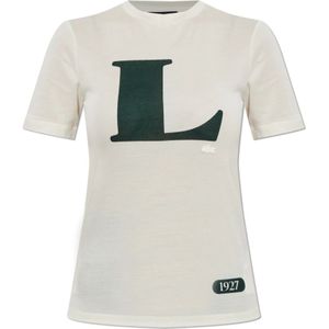 Lacoste, Dames, Tops, Beige, Maat: XS Zijde,