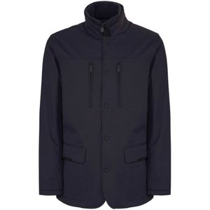 Save The Duck, Heren, Jassen, Blauw, Maat: M Poliester,