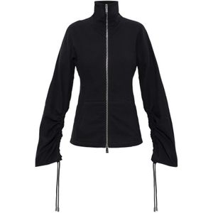 Lanvin, Dames, Sweatshirts & Hoodies, Zwart, Maat: M Fleece,