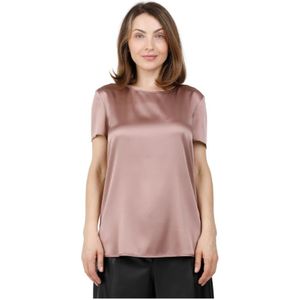 Max Mara, Dames, Blouses & Shirts, Roze, Maat: XL Zijde,