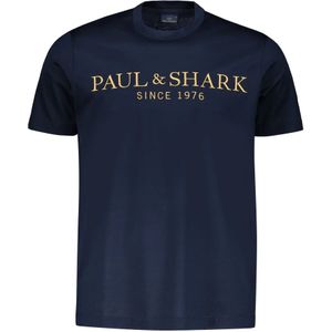 Paul & Shark, Heren, Tops, Blauw, Maat: L Katoen,