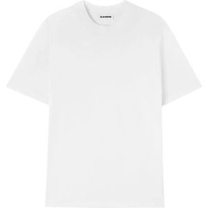 Jil Sander, Heren, Tops, Wit, Maat: S Katoen,