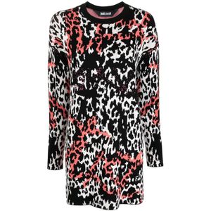 Just Cavalli, Dames, Jurken, Veelkleurig, Maat: L Viscose,