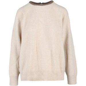 Brunello Cucinelli, Dames, Truien, Beige, Maat: M Kasjmier,