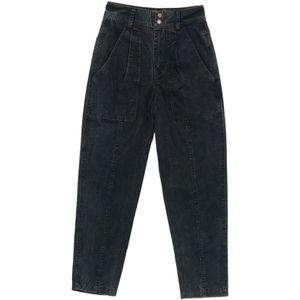 Marant étoile, Dames, Jeans, Zwart, Maat: S Katoen,