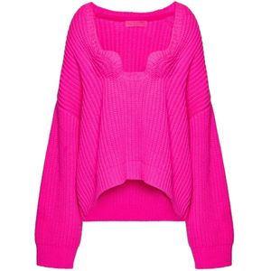 Valentino, Dames, Truien, Roze, Maat: S Wol,