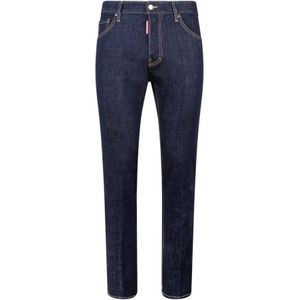 Dsquared2, Heren, Jeans, Blauw, Maat: M Katoen,