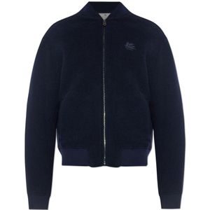 Etro, Heren, Jassen, Blauw, Maat: XL Wol,