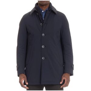 Herno, Heren, Mantels, Blauw, Maat: 2XL
