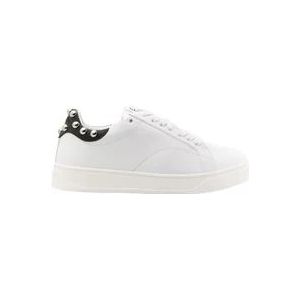 Lanvin Witte Zilveren Sneakers , White , Dames , Maat: 36 EU