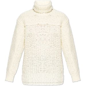 Moncler, Dames, Truien, Beige, Maat: XS Wol,