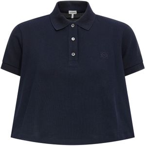 Loewe, Dames, Tops, Blauw, Maat: M Katoen,