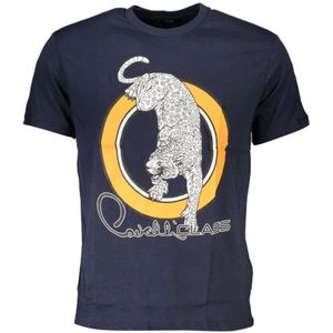 Cavalli Class, Heren, Tops, Blauw, Maat: 3XL Katoen,
