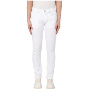 Dondup, Heren, Jeans, Wit, Maat: W30 Katoen,