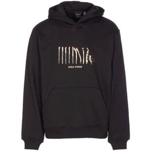 Daily Paper, Heren, Sweatshirts & Hoodies, Bruin, Maat: L Katoen,