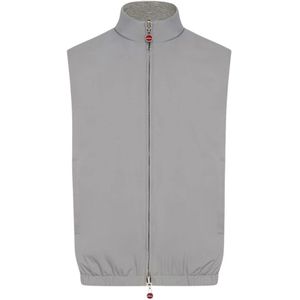Kiton, Heren, Jassen, Grijs, Maat: XL Zijde,