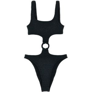 MC2 Saint Barth, Dames, Badkleding, Zwart, Maat: M/L Polyamide,