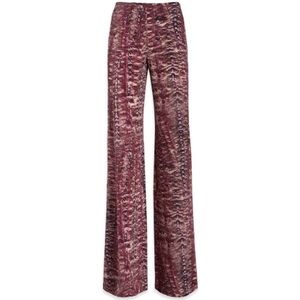 Alberta Ferretti, Dames, Broeken, Roze, Maat: M