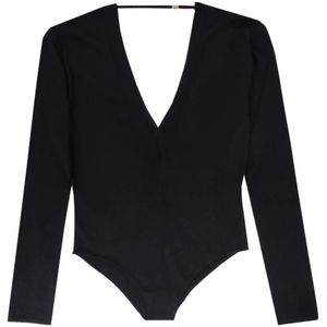 Saint Laurent, Dames, Tops, Zwart, Maat: M Zijde,