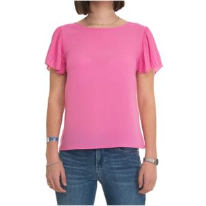 Liu Jo, Dames, Tops, Roze, Maat: S Poliester,