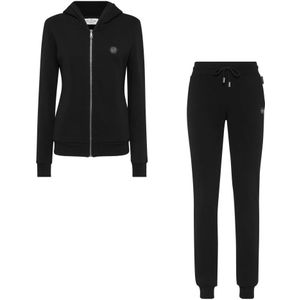 Philipp Plein, Dames, Jumpsuits & Playsuits, Zwart, Maat: S Katoen,