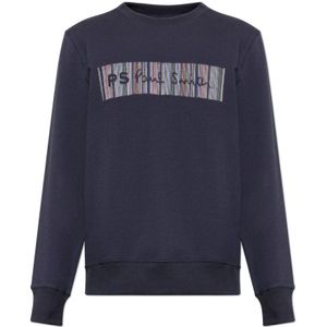 PS By Paul Smith, Heren, Sweatshirts & Hoodies, Blauw, Maat: XL Katoen,