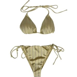 MC2 Saint Barth, Dames, Badkleding, Beige, Maat: L