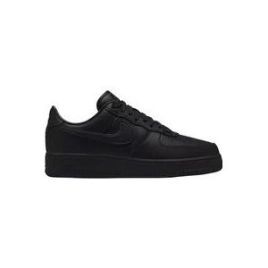 Nike Leren Sneakers voor Heren , Black , Heren , Maat: 45 EU