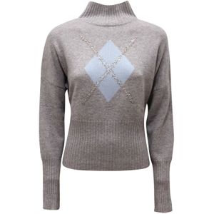 Max Mara, Dames, Truien, Grijs, Maat: S Kasjmier,