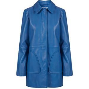 Iceberg, Dames, Jassen, Blauw, Maat: XS Leer,