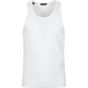 Tom Ford, Heren, Tops, Wit, Maat: S Katoen,