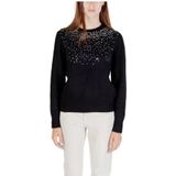 JDY - JDYAMINA - Gebreide Pullover - Dames - O-hals - Lange Mouwen - Glitterdetail