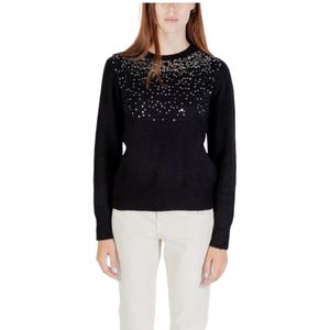 JDY - JDYAMINA - Gebreide Pullover - Dames - O-hals - Lange Mouwen - Glitterdetail