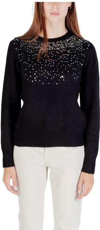 JDY - JDYAMINA - Gebreide Pullover - Dames - O-hals - Lange Mouwen - Glitterdetail