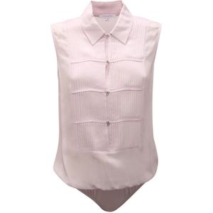 Patrizia Pepe, Dames, Tops, Roze, Maat: 2XS