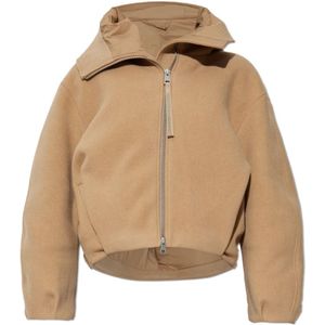 Canada Goose, Dames, Jassen, Beige, Maat: L Wol,