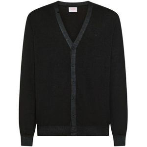 Sun68, Heren, Truien, Zwart, Maat: S Wol,