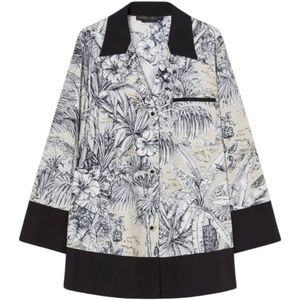 Marina Rinaldi, Dames, Blouses & Shirts, Beige, Maat: L Katoen,