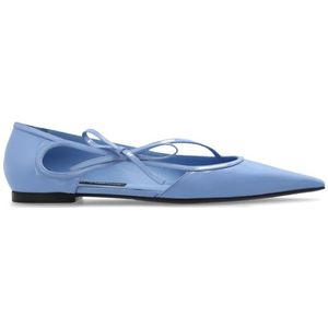 Dolce & Gabbana, Dames, Schoenen, Blauw, Maat: 37 1/2 EU Leer,