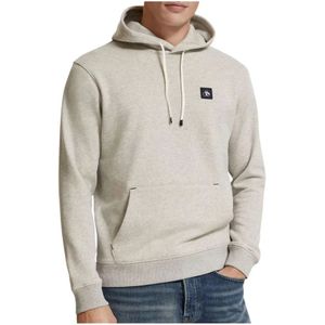 Scotch & Soda, Heren, Sweatshirts & Hoodies, Grijs, Maat: L Katoen,