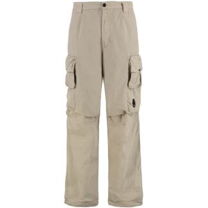 C.p. Company, Heren, Broeken, Beige, Maat: M Nylon,
