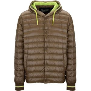Herno, Heren, Jassen, Bruin, Maat: 3XL Katoen,