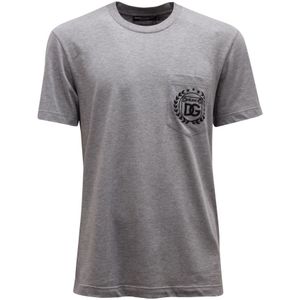 Dolce & Gabbana, Heren, Tops, Grijs, Maat: M Katoen,