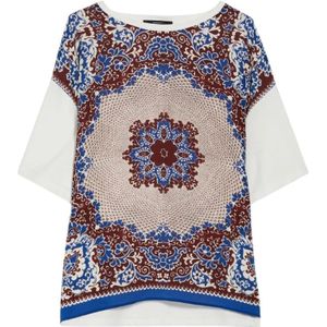 Max Mara, Dames, Tops, Veelkleurig, Maat: 2XL Zijde,