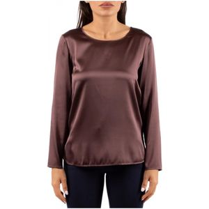 Max Mara, Dames, Blouses & Shirts, Rood, Maat: S Zijde,