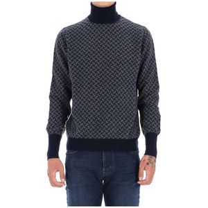 Drumohr, Heren, Truien, Blauw, Maat: M Kasjmier,