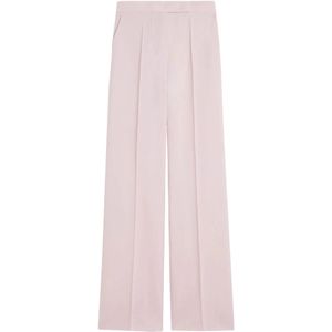 Max Mara, Dames, Broeken, Roze, Maat: XS Zijde,