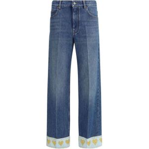 Valentino, Dames, Jeans, Blauw, Maat: W25 Denim,